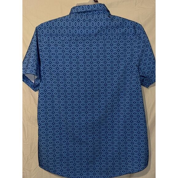 Eco Green Apparel Mens‎ Short Sleeve Button Up Size LG - Picture 4 of 4